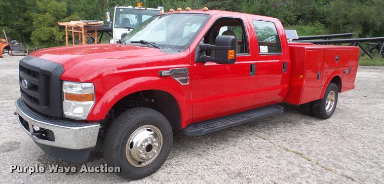 image for item K3524 2010 Ford F350 Super Duty Crew Cab utility truck