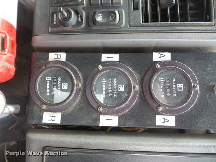 image for item K3525 2002 Sterling SC8000 Cargo Allianz Johnston street sweeper truck