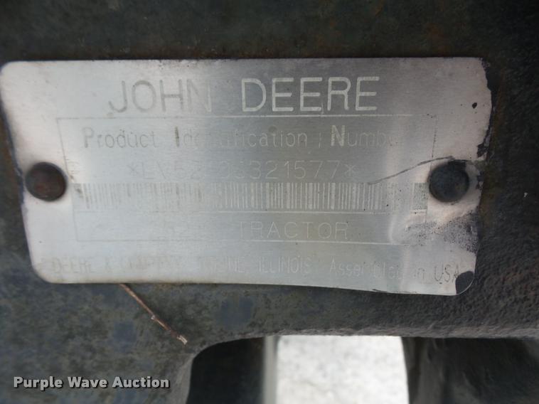 image for item K3528 2000 John Deere 5210 tractor