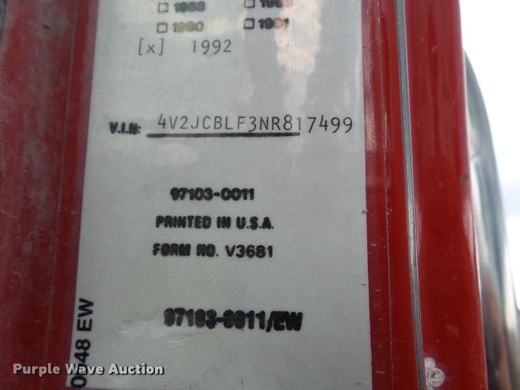 image for item L5523 1992 Volvo WG64 dump truck