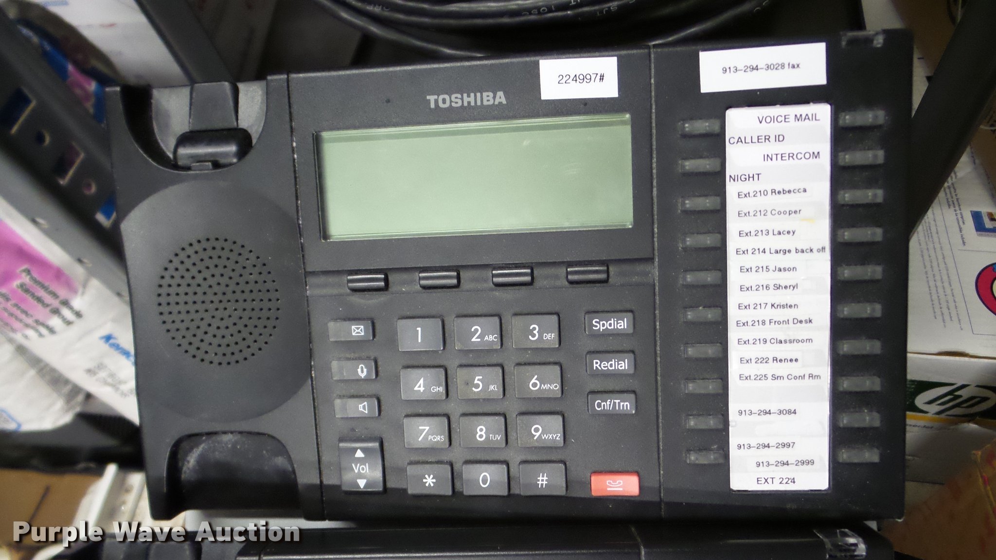 Toshiba phone system in Paola, KS Item DA8757 sold Purple Wave
