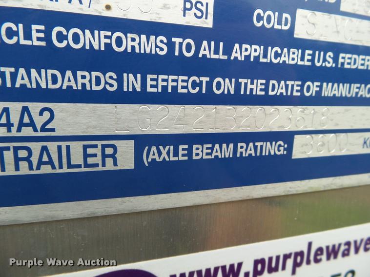 image for item BZ9853 2011 Eby Wrangler livestock trailer