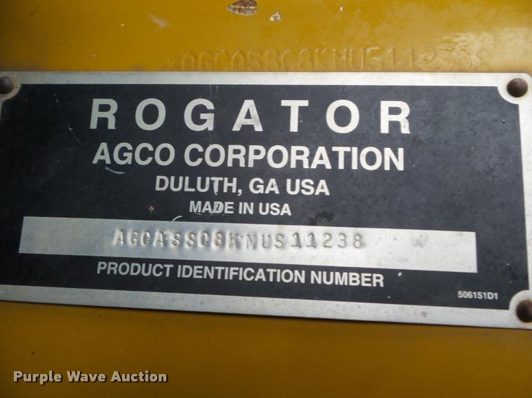 image for item DB3522 2009 Ag-Chem RoGator 1084SSC self-propelled sprayer