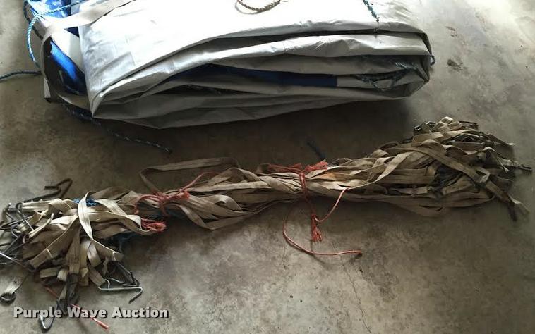 image for item F1094 (7) hay tarps with tie downs