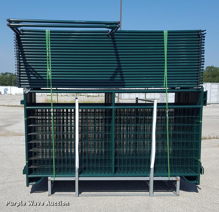 image for item F1105 (56) corral panels with mesh