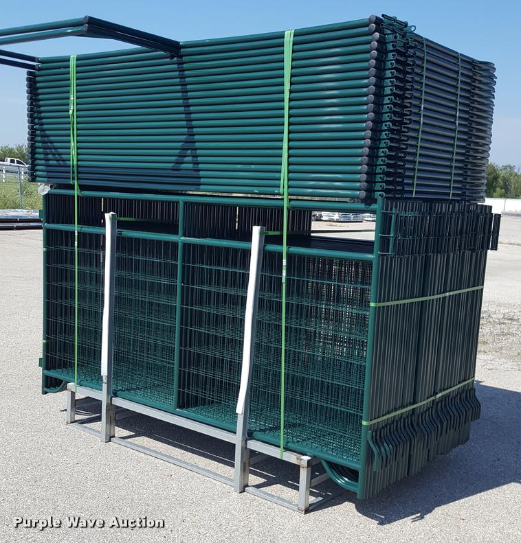 image for item F1105 (56) corral panels with mesh