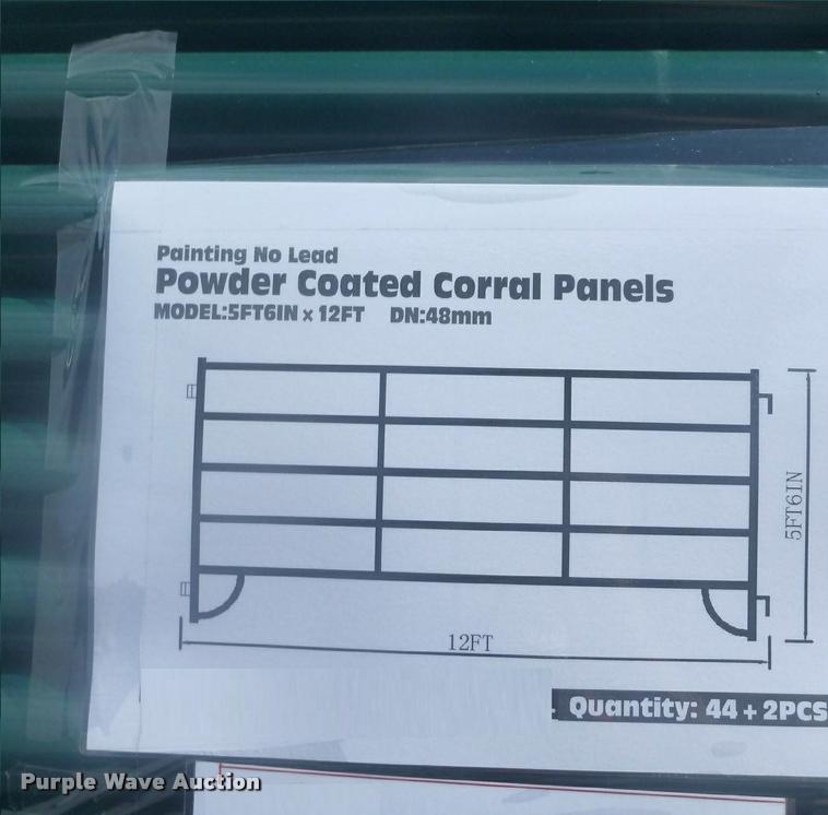 image for item F1139 (46) five bar corral panels