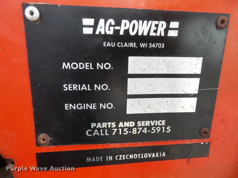 image for item K3719 1984 Agpower 5000 tractor