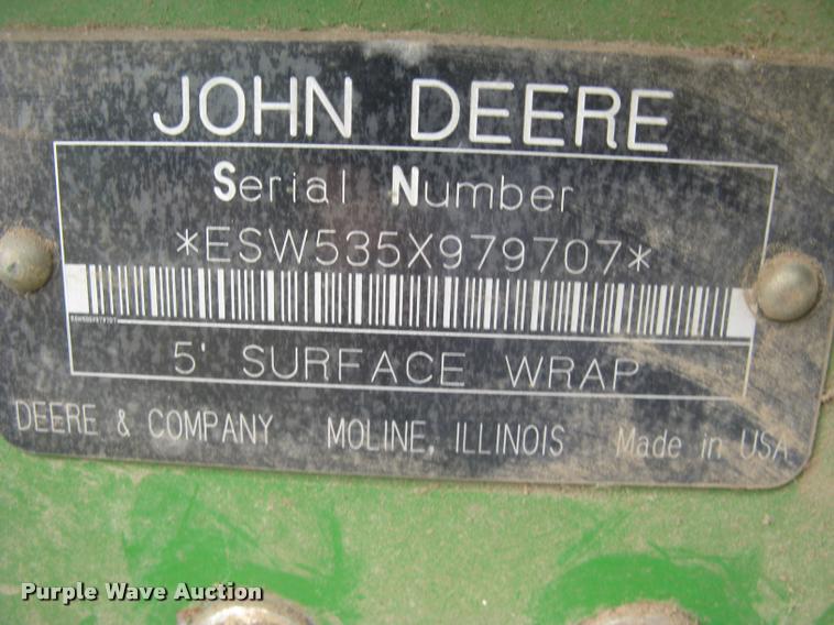 image for item L3845 1994 John Deere 535 round baler