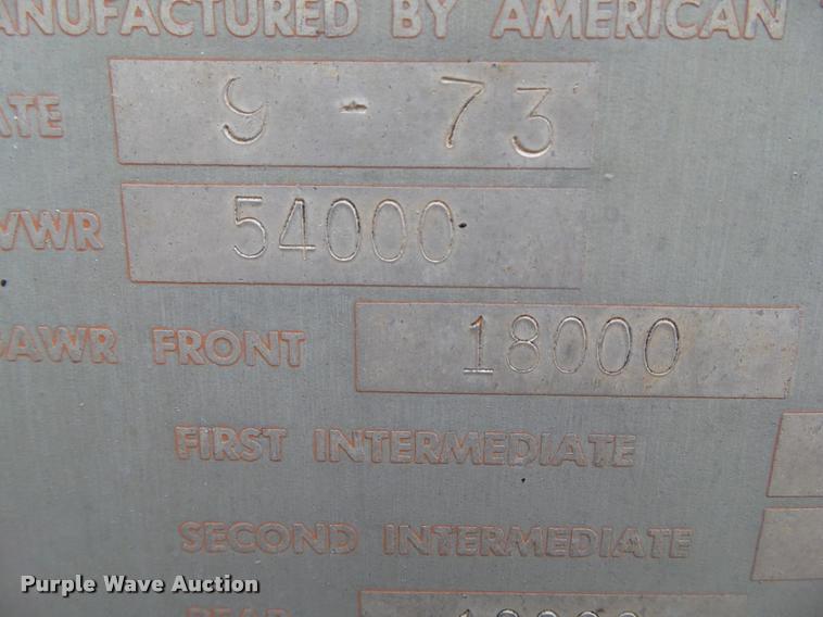 image for item L5525 1974 American double hopper grain trailer