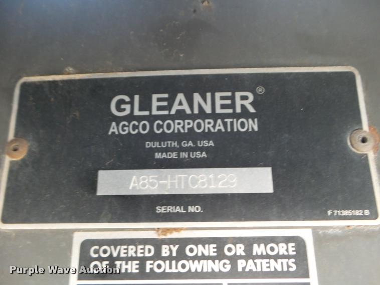 image for item L6968 2008 Gleaner A85 combine
