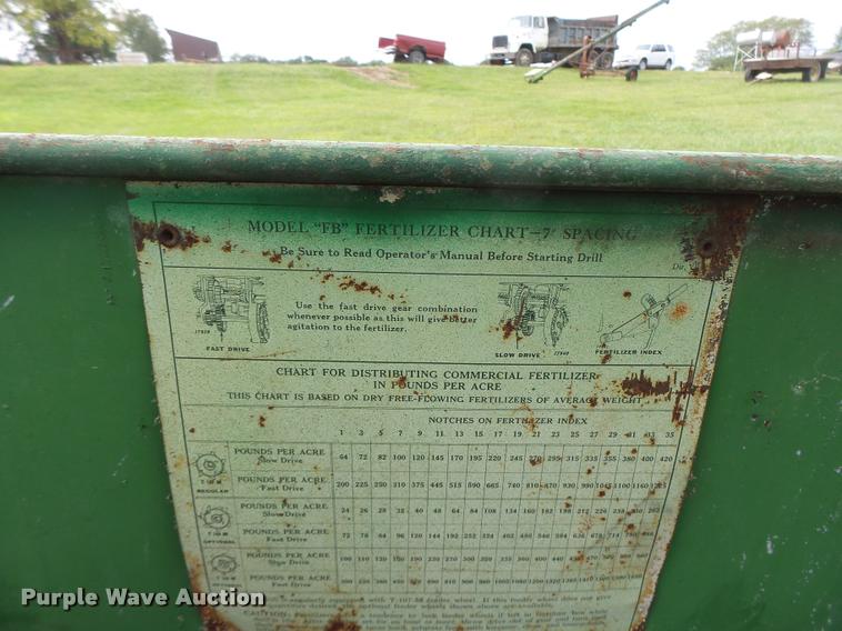 image for item Z9501 John Deere FBA grain drill