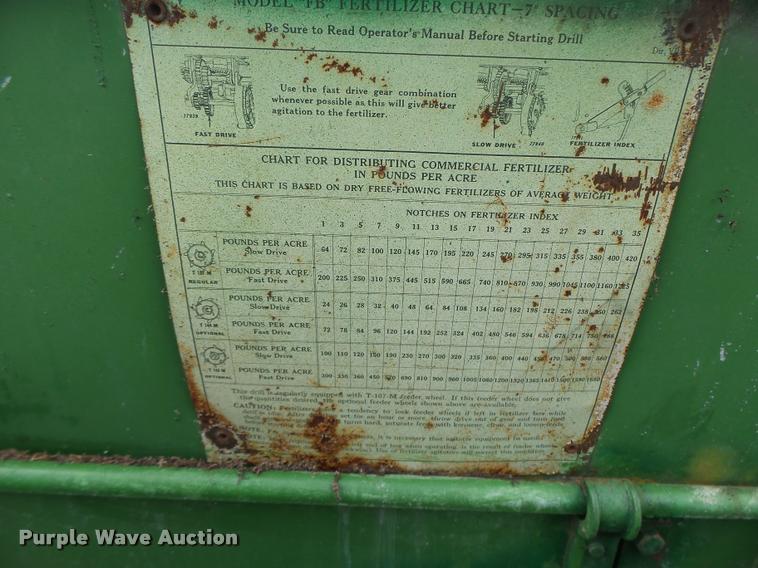 image for item Z9501 John Deere FBA grain drill