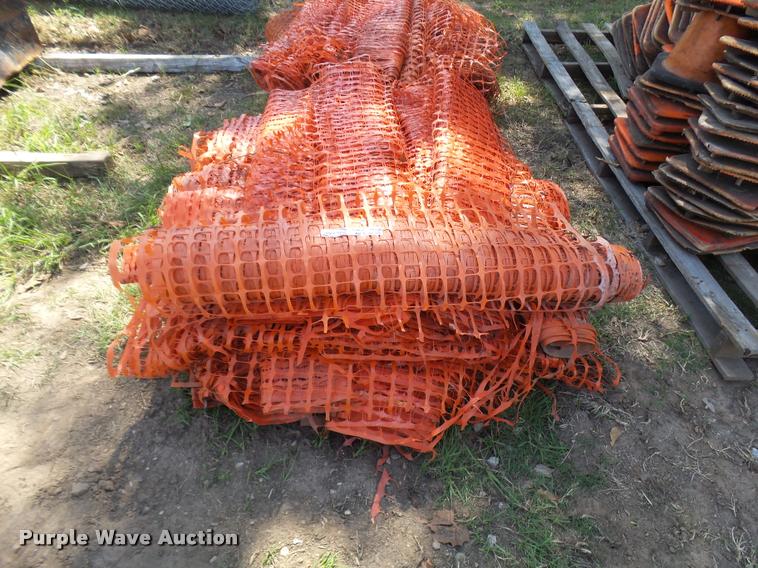 image for item AP9730 Approximately 30 rolls of plastic construction fencing