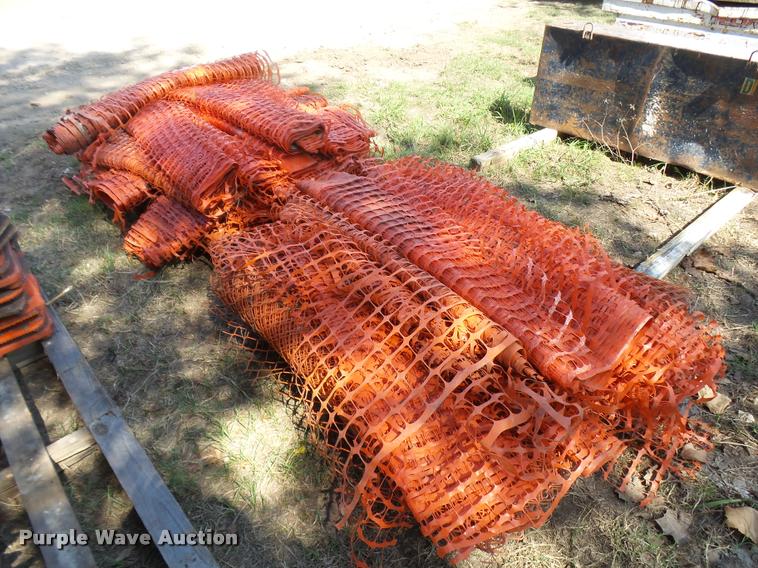 image for item AP9730 Approximately 30 rolls of plastic construction fencing