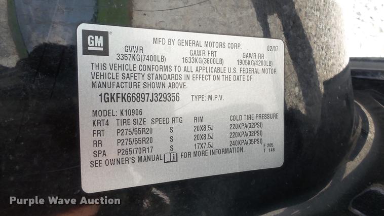 image for item DA2894 2007 GMC Yukon Denali XL SUV