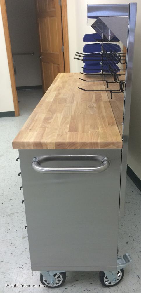 image for item F1012 Siebel Manufacturing 84" stainless steel work bench