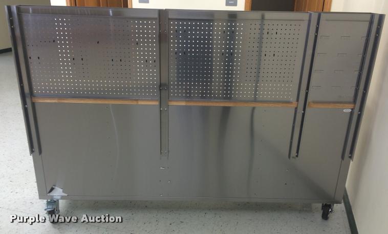 image for item F1012 Siebel Manufacturing 84" stainless steel work bench