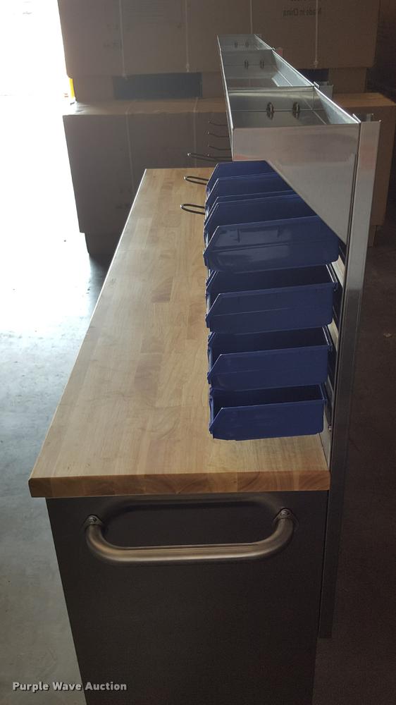 image for item F1012 Siebel Manufacturing 84" stainless steel work bench