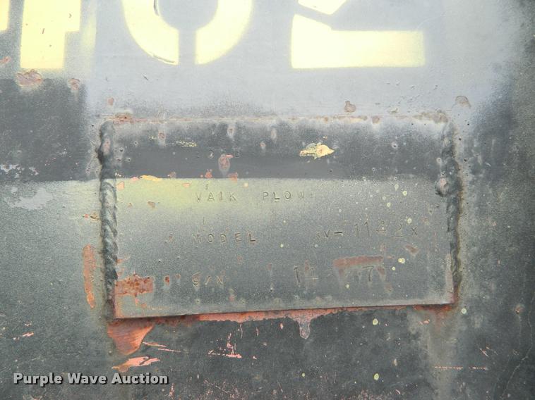 image for item J5087 Valk V1142 snow plow