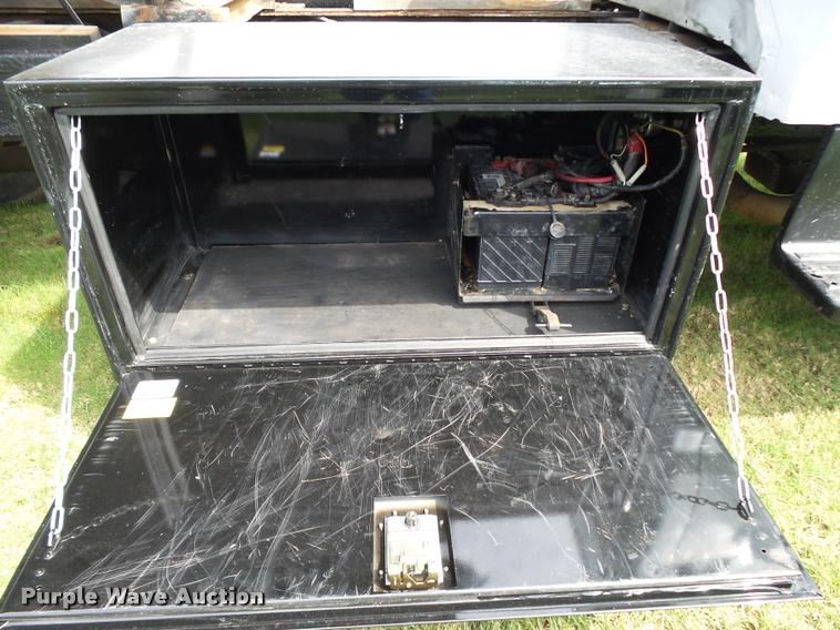 image for item K1128 1999 Ford F800 dump flatbed truck