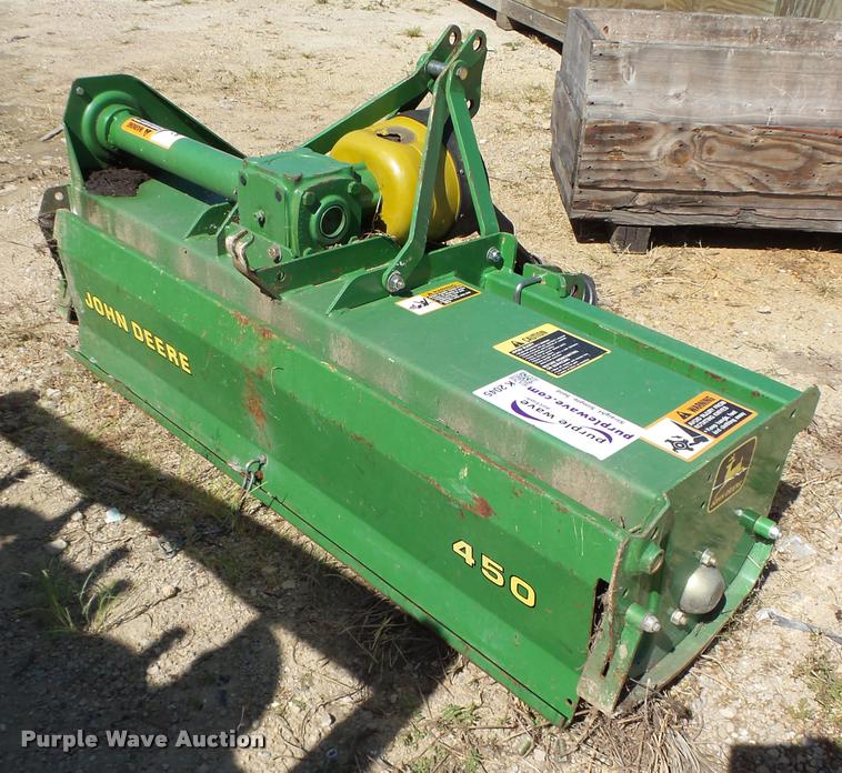 John Deere 450 tiller in Dubuque, IA Item K2045 sold Purple Wave