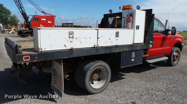 image for item K2064 2000 Ford F450 XLT Super Duty flatbed truck