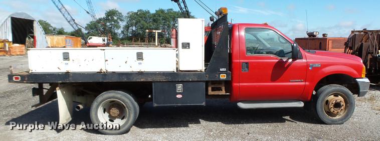 image for item K2064 2000 Ford F450 XLT Super Duty flatbed truck