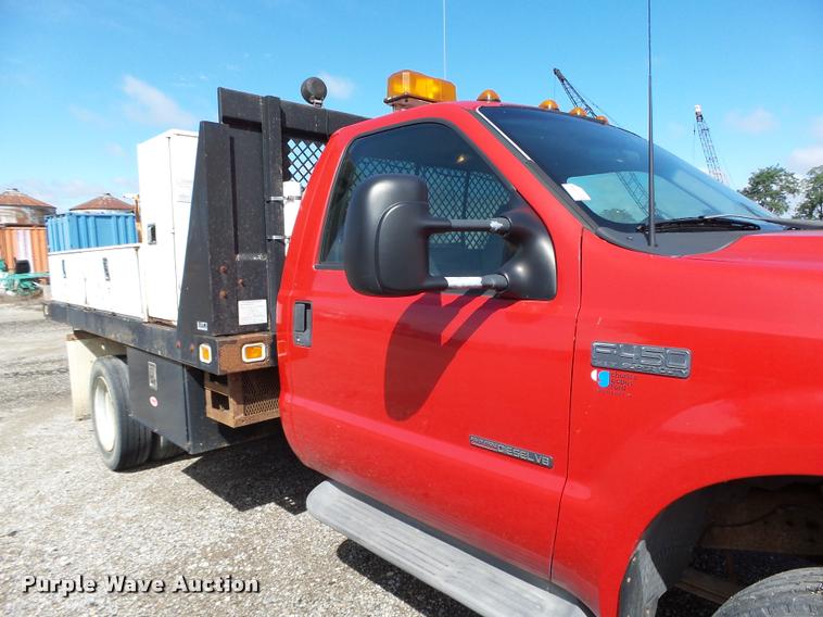 image for item K2064 2000 Ford F450 XLT Super Duty flatbed truck