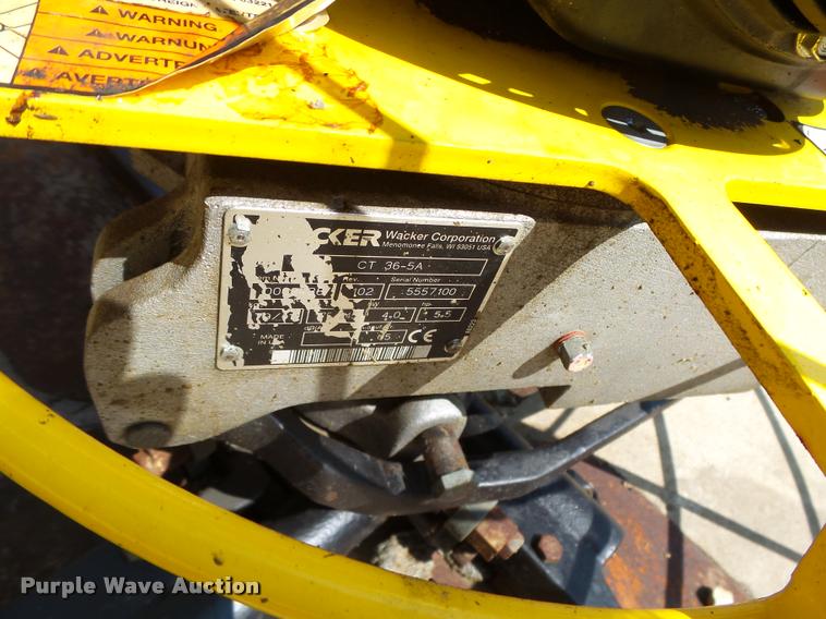 image for item K2077 Wacker CT36-5A power trowel