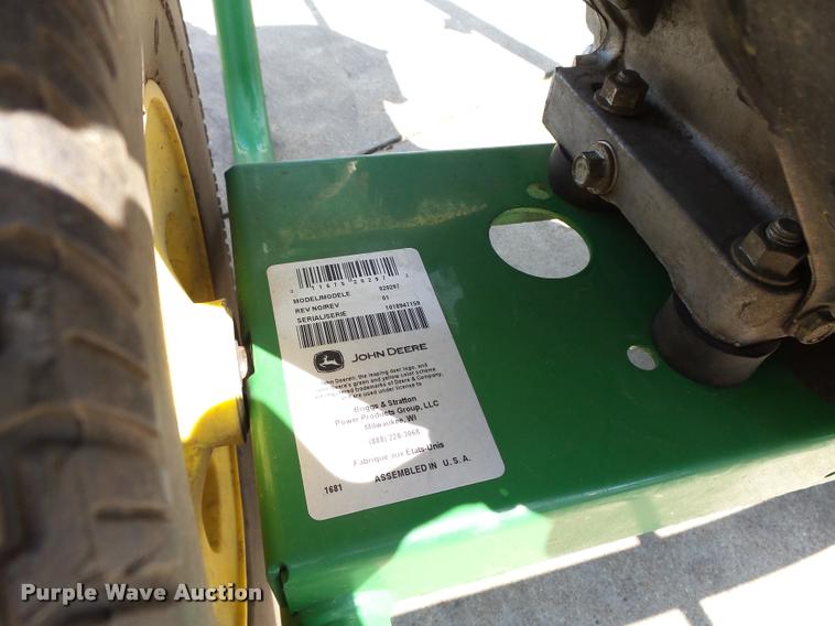 image for item K2079 John Deere pressure washer