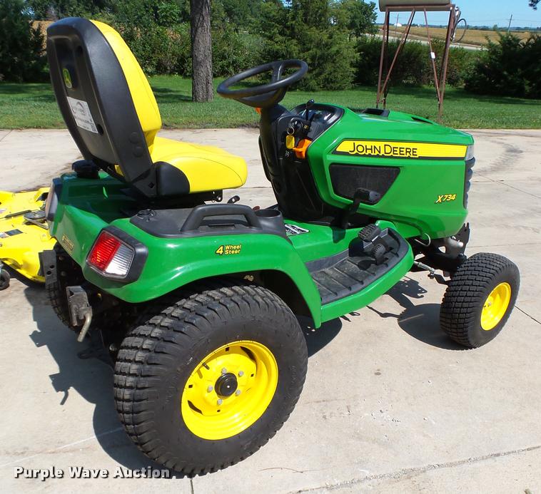 image for item K2081 2012 John Deere X734 yard tractor