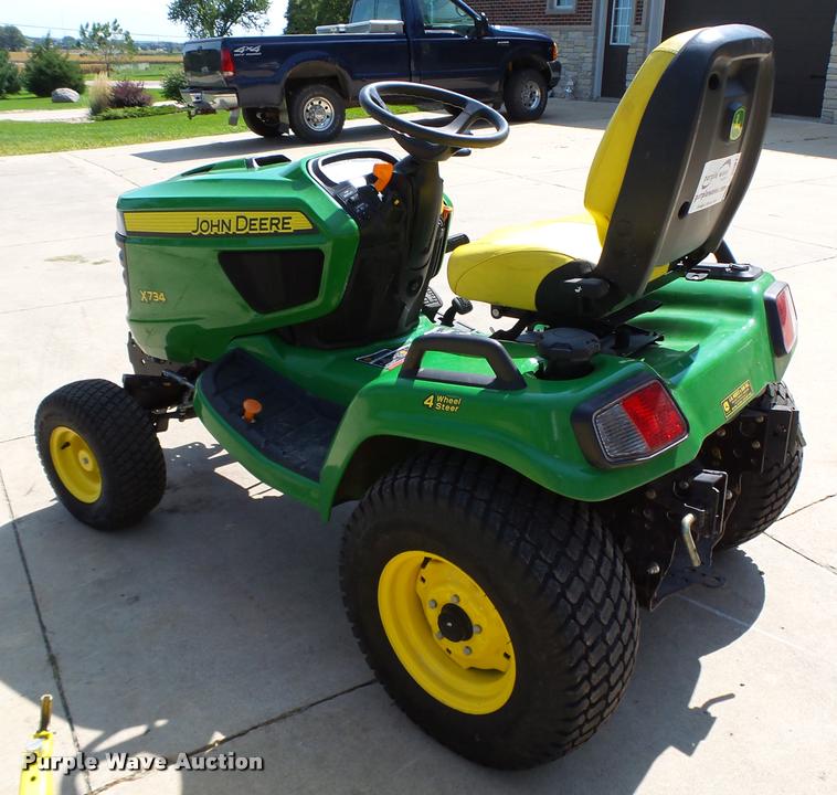 image for item K2081 2012 John Deere X734 yard tractor