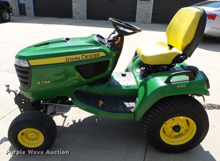 image for item K2081 2012 John Deere X734 yard tractor