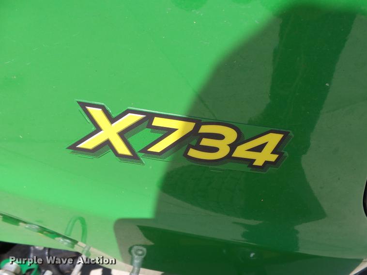 image for item K2081 2012 John Deere X734 yard tractor