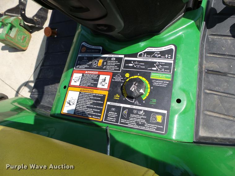 image for item K2081 2012 John Deere X734 yard tractor