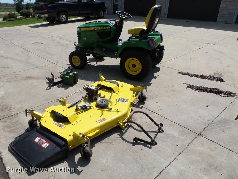 image for item K2081 2012 John Deere X734 yard tractor