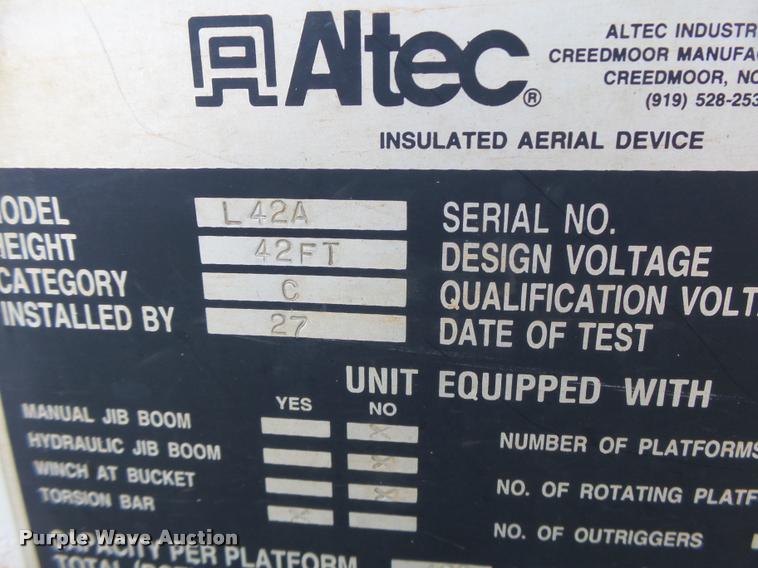 image for item K5688 1999 Ford F800 bucket truck