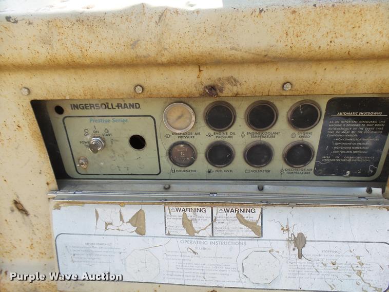 image for item L1590 1995 Ingersoll Rand D185WJD air compressor