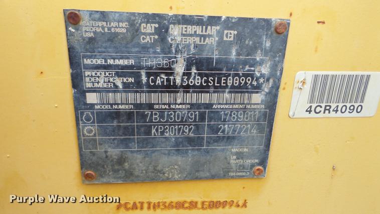 image for item DA2872 2004 Caterpillar TH360B telehandler