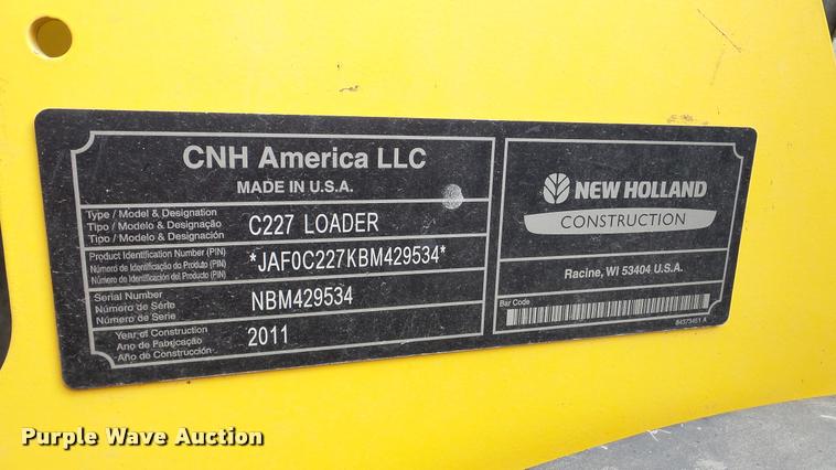 image for item DA2875 2011 New Holland C227 skid steer