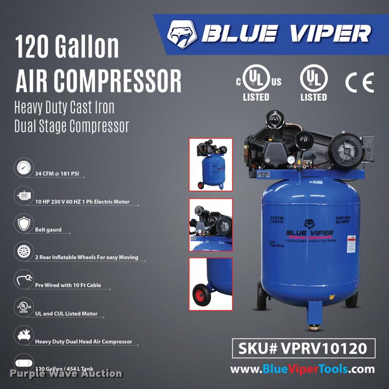 image for item F1089 Blue Viper air compressor