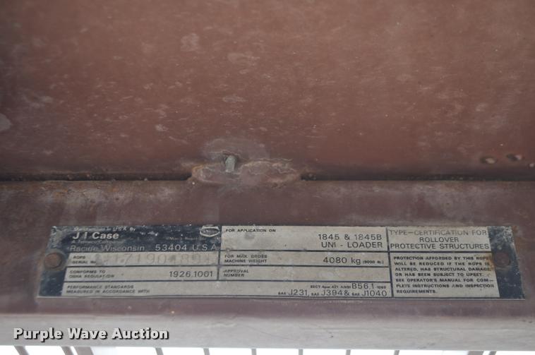 image for item G7480 1985 Case 1845B skid steer