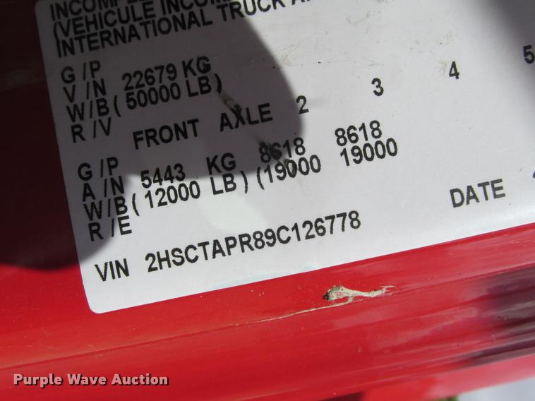 image for item K4210 2009 International ProStar semi truck