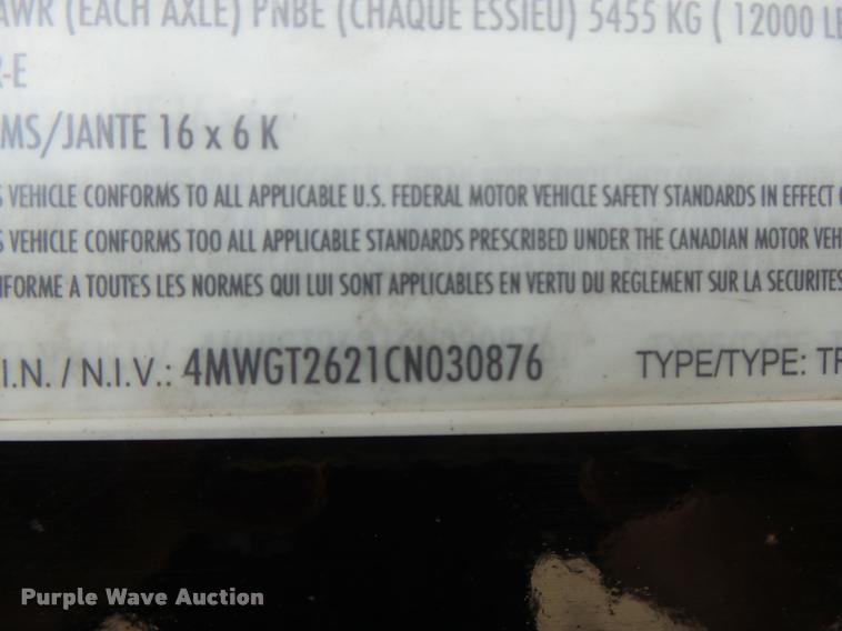 image for item K5695 2012 Delta tilt deck equipment trailer