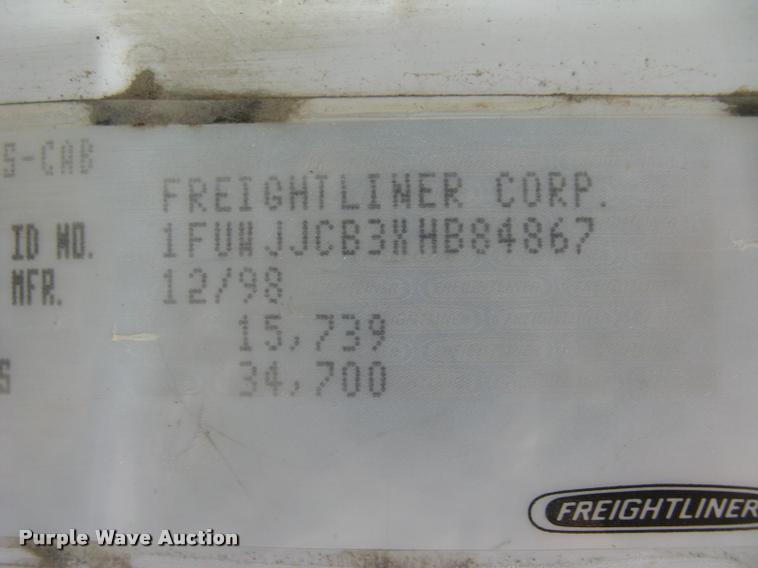 image for item L3888 1999 Freightliner FL80 service truck