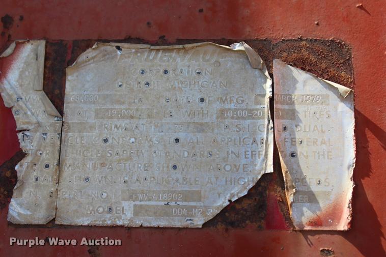 image for item L4786 1979 Fruehauf DP4-M-24 end dump trailer