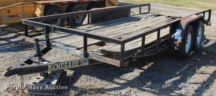 image for item L4788 Shop built equipment trailer