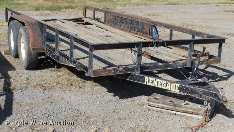 image for item L4788 Shop built equipment trailer