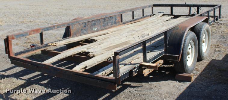 image for item L4788 Shop built equipment trailer